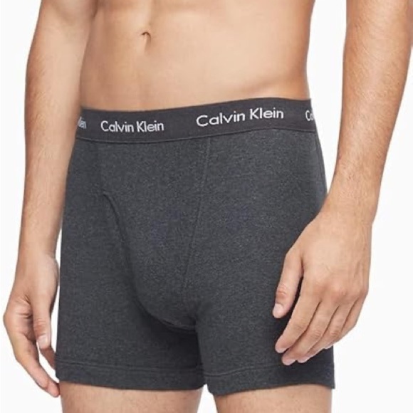 Calvin Klein Men's Cotton Classics 5-Pack Boxer Brief 2 Blue Shadow/ Size Large - Picture 6 of 9